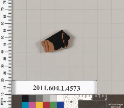 Terracotta fragment of a kylix (drinking cup)