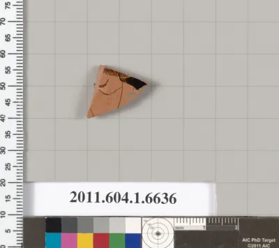 Terracotta fragment of a kylix (drinking cup)