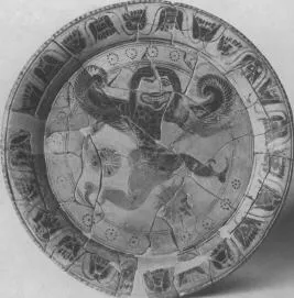 PLATE (ATHENIAN, BLACK-FIGURE)