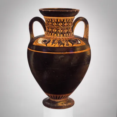 Terracotta neck-amphora (jar)