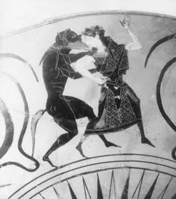 CUP A (ATHENIAN, BLACK-FIGURE)