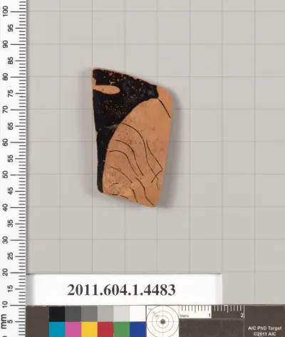 Terracotta fragment of a kylix (drinking cup)