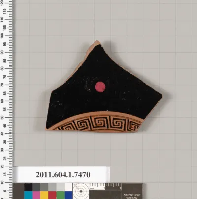 Terracotta fragment of a kylix (drinking cup)