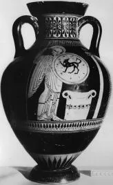 AMPHORA, PANATHENAIC SHAPE (ATHENIAN, RED-FIGURE)