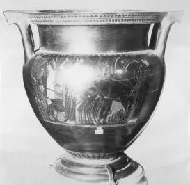 KRATER, COLUMN (ATHENIAN, BLACK-FIGURE)