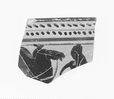 Attic Black-Figure Skyphos Fragment