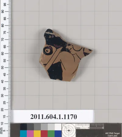 Terracotta fragment of a kylix (drinking cup)