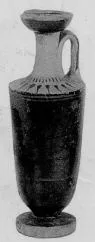 LEKYTHOS (ATHENIAN, BLACK PATTERN)
