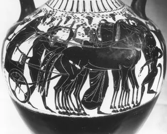 AMPHORA, PANATHENAIC SHAPE (ATHENIAN, BLACK-FIGURE)