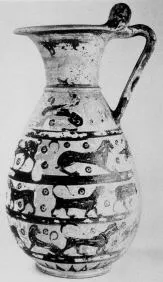 OLPE (PROTOCORINTHIAN, TRANSITIONAL, BLACK-FIGURE)