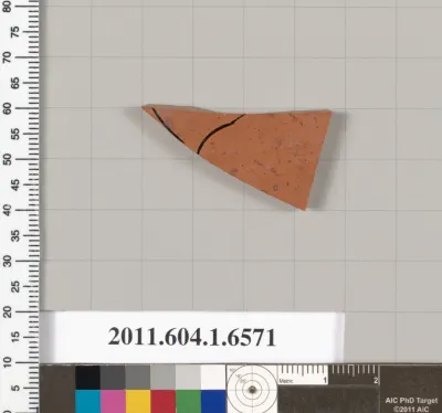 Terracotta fragment of a kylix (drinking cup)
