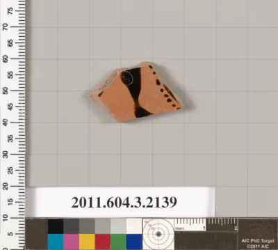 Terracotta fragment of a kylix (drinking cup)