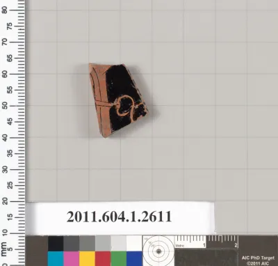 Terracotta fragment of a kylix (drinking cup)