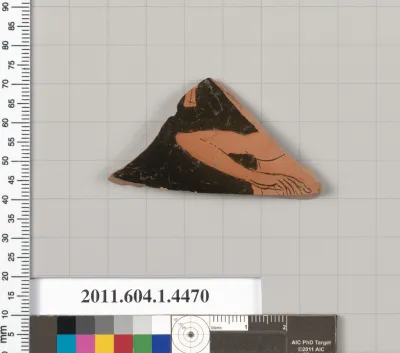 Terracotta fragment of a kylix (drinking cup)