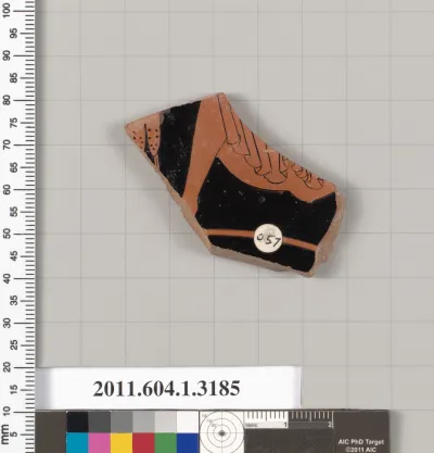 Terracotta fragment of a kylix (drinking cup)