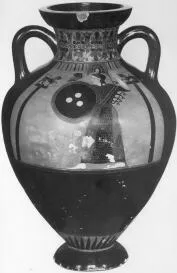PSEUDO-PANATHENAIC AMPHORA (ATHENIAN, BLACK-FIGURE)