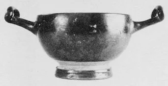 CUP SKYPHOS (SOUTH ITALIAN, APULIAN, BLACK GLAZE)