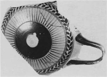 CUP KASSEL, FRAGMENT (ATHENIAN, BLACK-FIGURE)