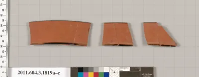 Terracotta rim fragments of kylikes: Lip cup (drinking cup)