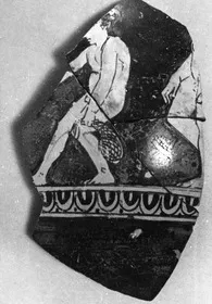 CHOUS, FRAGMENT (ATHENIAN, RED-FIGURE)