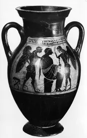 AMPHORA, BELLY, TYPE B (ATHENIAN, BLACK-FIGURE)