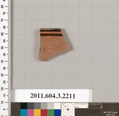 Terracotta fragment of a kylix (drinking cup)