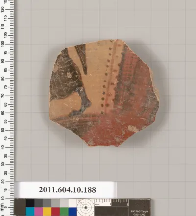 Terracotta fragment of a closed shape