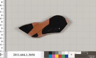 Terracotta fragment of a kylix (drinking cup)