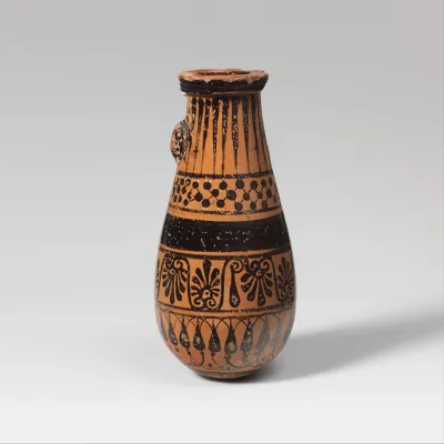 Terracotta alabastron (perfume vase)