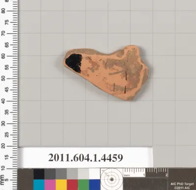 Terracotta fragment of a kylix (drinking cup)