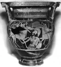 KRATER, COLUMN (ATHENIAN, RED-FIGURE)