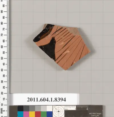 Terracotta fragment of a kylix (drinking cup)