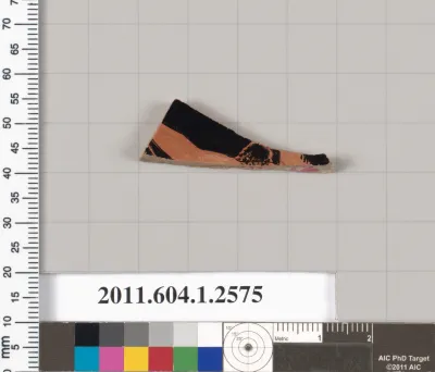 Terracotta fragment of a kylix (drinking cup)