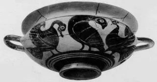 CUP (CORINTHIAN, BLACK-FIGURE)