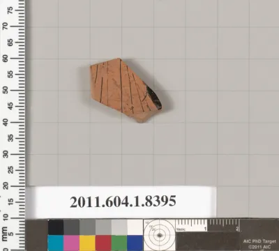 Terracotta fragment of a kylix (drinking cup)