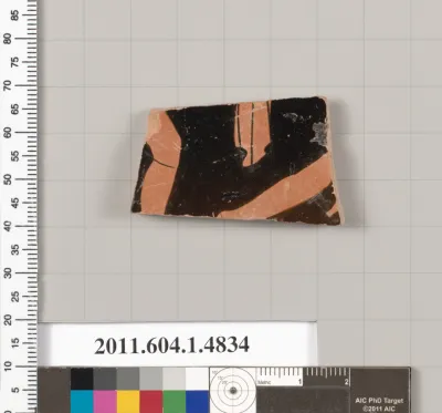 Terracotta fragment of a kylix (drinking cup)