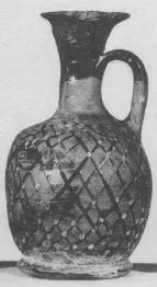 LEKYTHOS, SQUAT (ATHENIAN, BLACK PATTERN)
