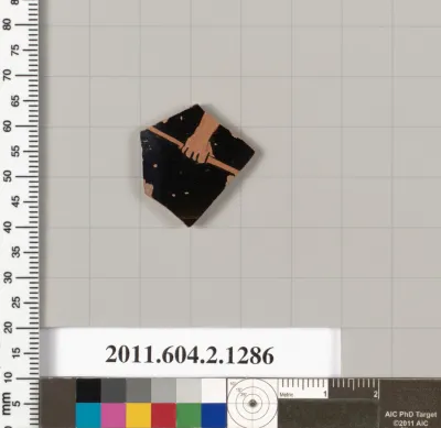 Terracotta fragment of a skyphos (deep drinking cup)