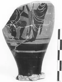 LEKYTHOS, FRAGMENT (ATHENIAN, BLACK-FIGURE)