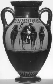 AMPHORA, BELLY, TYPE B (ATHENIAN, BLACK-FIGURE)