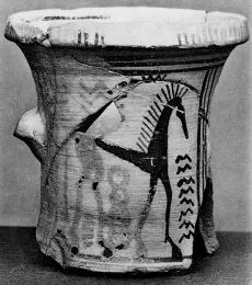 AMPHORA, BELLY, FRAGMENTS (PROTOATTIC, SILHOUETTE)