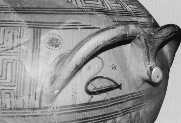 AMPHORA, BELLY-HANDLED (ATHENIAN GEOMETRIC, OUTLINE)