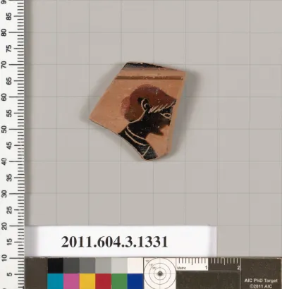 Terracotta fragment of a skyphos (deep drinking cup)