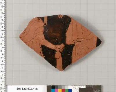 Terracotta fragment of a column-krater (bowl for mixing wine and water)