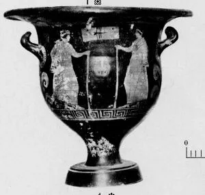 KRATER, BELL (SOUTH ITALIAN, APULIAN, RED-FIGURE)