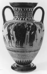AMPHORA, NECK (ATHENIAN, BLACK-FIGURE)