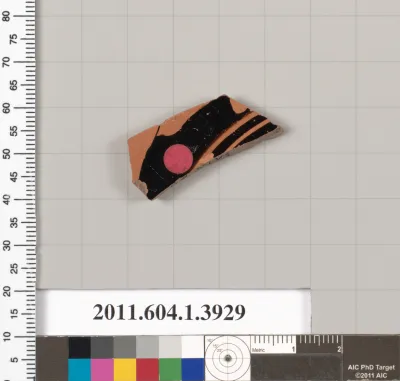 Terracotta fragment of a kylix (drinking cup)