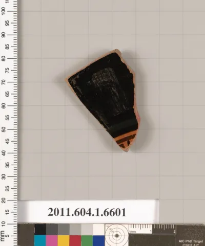 Terracotta fragment of a kylix (drinking cup)