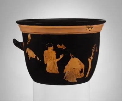 Terracotta bell-krater (bowl for mixing wine and water)
