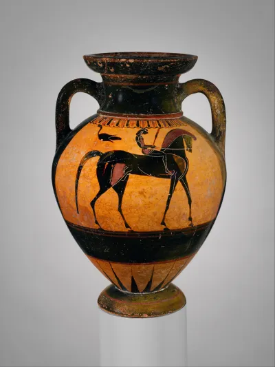 Terracotta neck-amphora (jar)